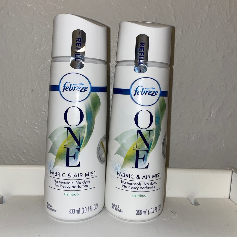 Febreze One Fabric and Air Mist Refill, Bamboo Scent, 2 count
